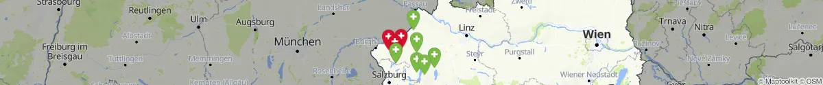 Kartenansicht für Apotheken-Notdienste in der Nähe von Mattighofen (Braunau, Oberösterreich)
